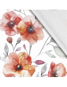 Softshell Stoff Polyester Zum Nähen- Motiv Blumen I SDX5113
