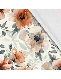Softshell Stoff Polyester Zum Nähen- Motiv Blumen I SDX5117