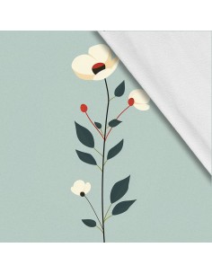 Softshell Stoff Polyester Zum Nähen- Motiv Blumen I SDX5120
