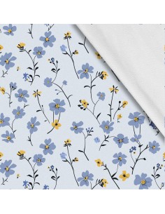 Softshell Stoff Polyester Zum Nähen- Motiv Blumen I SDX5128