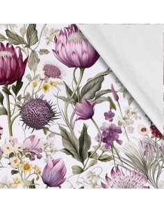 Softshell Stoff Polyester Zum Nähen- Motiv Blumen I SDX5133