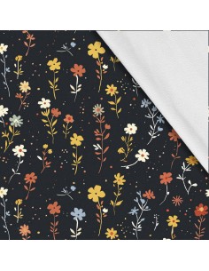 Softshell Stoff Polyester Zum Nähen- Motiv Blumen I SDX5134