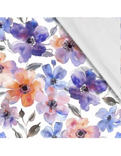 Softshell Stoff Polyester Zum Nähen- Motiv Blumen I SDX5135
