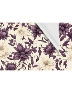 Softshell Stoff Polyester Zum Nähen- Motiv Blumen I SDX5136