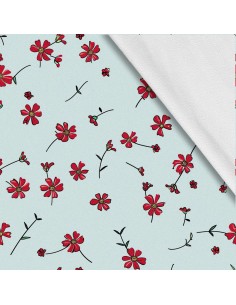 Softshell Stoff Polyester Zum Nähen- Motiv Blumen I SDX5139
