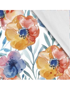 Softshell Stoff Polyester Zum Nähen- Motiv Blumen I SDX5141