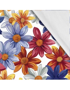Softshell Stoff Polyester Zum Nähen- Motiv Blumen I SDX5147