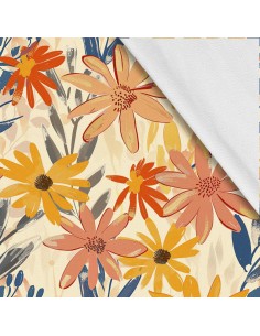 Softshell Stoff Polyester Zum Nähen- Motiv Blumen I SDX5152