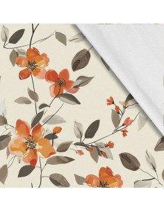 Softshell Stoff Polyester Zum Nähen- Motiv Blumen I SDX5153