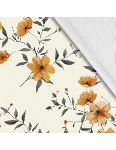 Softshell Stoff Polyester Zum Nähen- Motiv Blumen I SDX5157