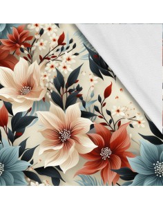 Softshell Stoff Polyester Zum Nähen- Motiv Blumen I SDX5159