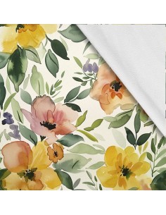 Softshell Stoff Polyester Zum Nähen- Motiv Blumen I SDX5162