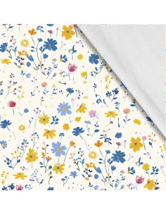 Softshell Stoff Polyester Zum Nähen- Motiv Blumen I SDX5164