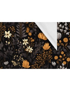Softshell Stoff Polyester Zum Nähen- Motiv Blumen I SDX5167