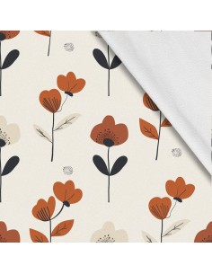 Softshell Stoff Polyester Zum Nähen- Motiv Blumen I SDX5169