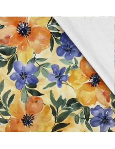 Softshell Stoff Polyester Zum Nähen- Motiv Blumen I SDX5170