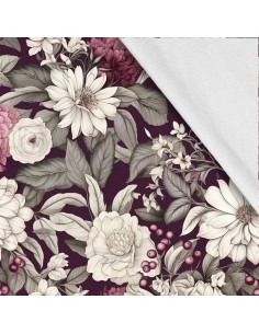 Softshell Stoff Polyester Zum Nähen- Motiv Blumen I SDX5173