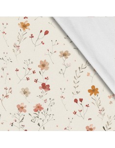 Softshell Stoff Polyester Zum Nähen- Motiv Blumen I SDX5174