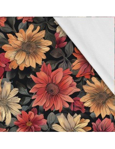 Softshell Stoff Polyester Zum Nähen- Motiv Blumen I SDX5177