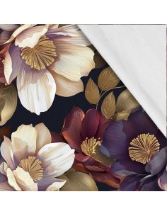 Softshell Stoff Polyester Zum Nähen- Motiv Blumen I SDX5179