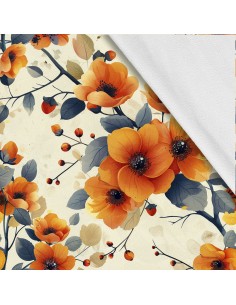 Softshell Stoff Polyester Zum Nähen- Motiv Blumen I SDX5180