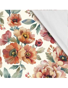 Softshell Stoff Polyester Zum Nähen- Motiv Blumen I SDX5181