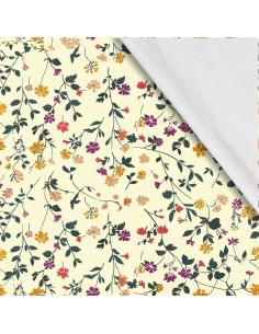 Softshell Stoff Polyester Zum Nähen- Motiv Blumen I SDX5184