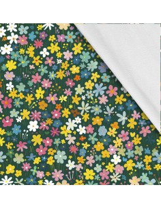 Softshell Stoff Polyester Zum Nähen- Motiv Blumen I SDX5185