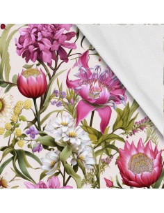 Softshell Stoff Polyester Zum Nähen- Motiv Blumen I SDX5187