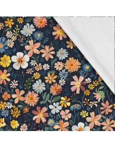 Softshell Stoff Polyester Zum Nähen- Motiv Blumen I SDX5197