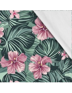Softshell Stoff Polyester Zum Nähen- Motiv Blumen I SDX5200