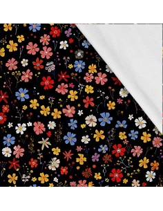 Softshell Stoff Polyester Zum Nähen- Motiv Blumen I SDX5201