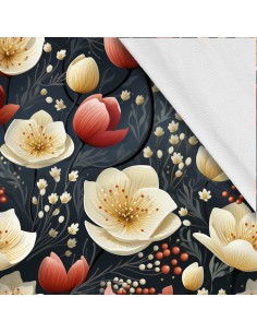 Softshell Stoff Polyester Zum Nähen- Motiv Blumen I SDX5202