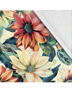 Softshell Stoff Polyester Zum Nähen- Motiv Blumen I SDX5210