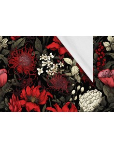 Softshell Stoff Polyester Zum Nähen- Motiv Blumen I SDX5213