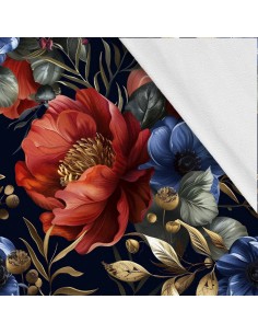 Softshell Stoff Polyester Zum Nähen- Motiv Blumen I SDX5219