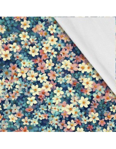 Softshell Stoff Polyester Zum Nähen- Motiv Blumen I SDX5222