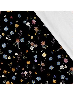 Softshell Stoff Polyester Zum Nähen- Motiv Blumen I SDX5225