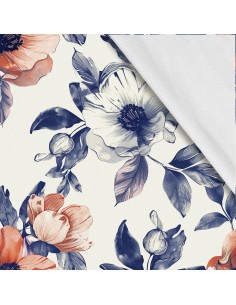 Softshell Stoff Polyester Zum Nähen- Motiv Blumen I SDX5226