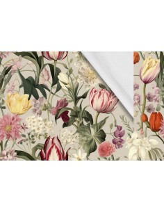 Softshell Stoff Polyester Zum Nähen- Motiv Blumen I SDX5227