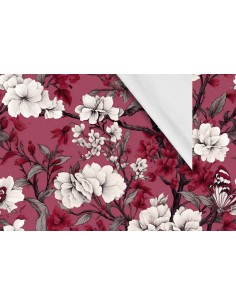 Softshell Stoff Polyester Zum Nähen- Motiv Blumen I SDX5230