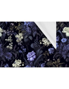 Softshell Stoff Polyester Zum Nähen- Motiv Blumen I SDX5232