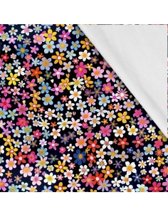Softshell Stoff Polyester Zum Nähen- Motiv Blumen I SDX5233