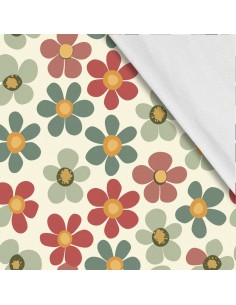 Softshell Stoff Polyester Zum Nähen- Motiv Blumen I SDX5236