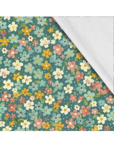Softshell Stoff Polyester Zum Nähen- Motiv Blumen I SDX5238