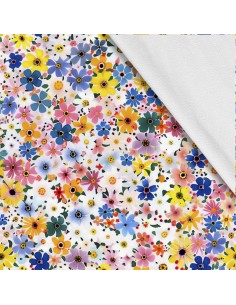 Softshell Stoff Polyester Zum Nähen- Motiv Blumen I SDX5243