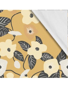 Softshell Stoff Polyester Zum Nähen- Motiv Blumen I SDX5244