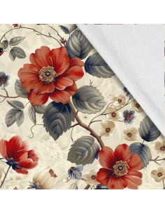 Softshell Stoff Polyester Zum Nähen- Motiv Blumen I SDX5249