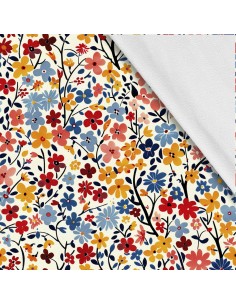 Softshell Stoff Polyester Zum Nähen- Motiv Blumen I SDX5250