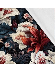 Softshell Stoff Polyester Zum Nähen- Motiv Blumen I SDX5257